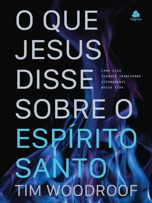 cover image of O que Jesus disse sobre o Espírito Santo